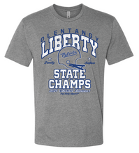 Load image into Gallery viewer, OLENTANGY LIBERTY FOOTBALL STATE CHAMP GRAY TEE
