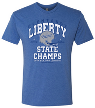 Load image into Gallery viewer, OLENTANGY LIBERTY FOOTBALL STATE CHAMP BLUE TEE