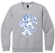 Load image into Gallery viewer, BIG COUGAR MASCOT GRAY SWEATSHIRT