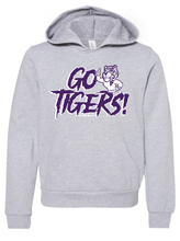 Load image into Gallery viewer, SYCAMORE CREEK GO TIGERS GREY HOODIE