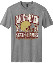 Load image into Gallery viewer, BISHOP WATTERSON BACK TO BACK STATE CHAMPS FOOTBALL TEE