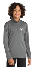Load image into Gallery viewer, TIGER SHARKS SWIM TEAM GREY QUARTER ZIP