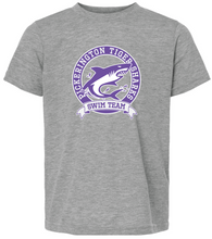 Load image into Gallery viewer, TIGER SHARKS SWIM TEAM GREY TEE