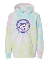 Load image into Gallery viewer, TIGER SHARKS SWIM TEAM MULTICOLOR TIE DYE HOODIE
