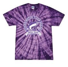 Load image into Gallery viewer, TIGER SHARKS SWIM TEAM PURPLE TIE DYE TEE