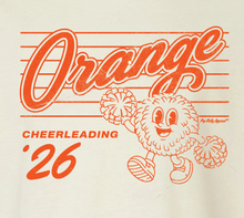 Load image into Gallery viewer, ORANGE CHEER IVORY TEE