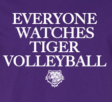 Load image into Gallery viewer, PHSC GIRLS VOLLEYBALL EVERYONE WATCHES PURPLE TEE