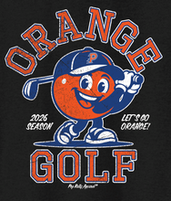 Load image into Gallery viewer, ORANGE GOLF BLACK HOODIE