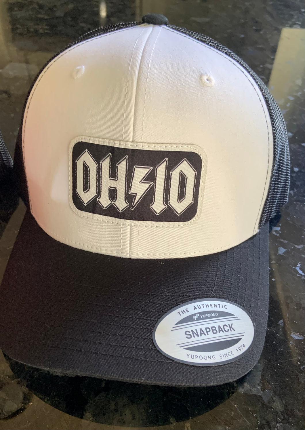 Ohio Hat Black White