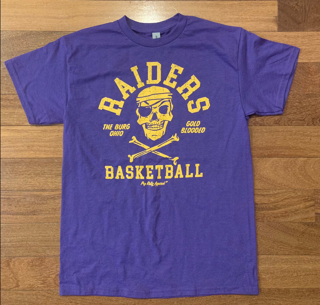 RAIDERS BASKETBALL GOLD BLOODED TEE