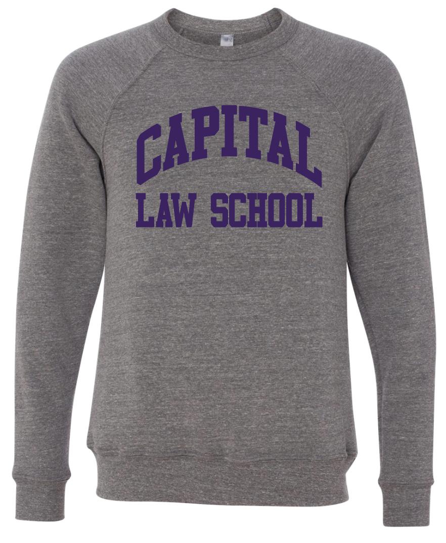 CAPITAL LAW SCHOOL GRAY CREW SWEATSHIRT