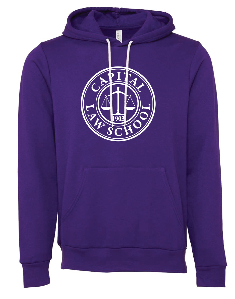 CAPITAL LAW SCHOOL CIRCLE PURPLE HOODIE