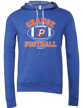 Load image into Gallery viewer, ORANGE FOOTBALL BLUE HOODIE
