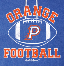 Load image into Gallery viewer, ORANGE FOOTBALL BLUE HOODIE
