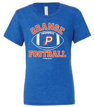 Load image into Gallery viewer, ORANGE FOOTBALL BLUE TEE
