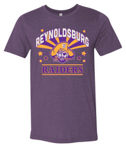 Load image into Gallery viewer, REYNOLDSBURG RAIDERS VINTAGE PURPLE TEE
