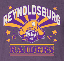 Load image into Gallery viewer, REYNOLDSBURG RAIDERS VINTAGE PURPLE TEE
