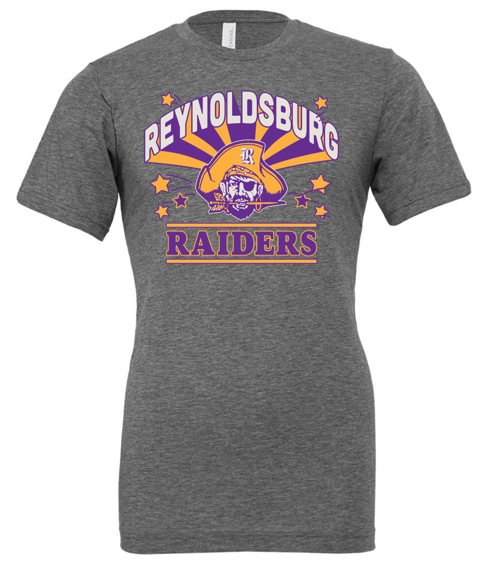 REYNOLDSBURG RAIDERS CHARCOAL TEE