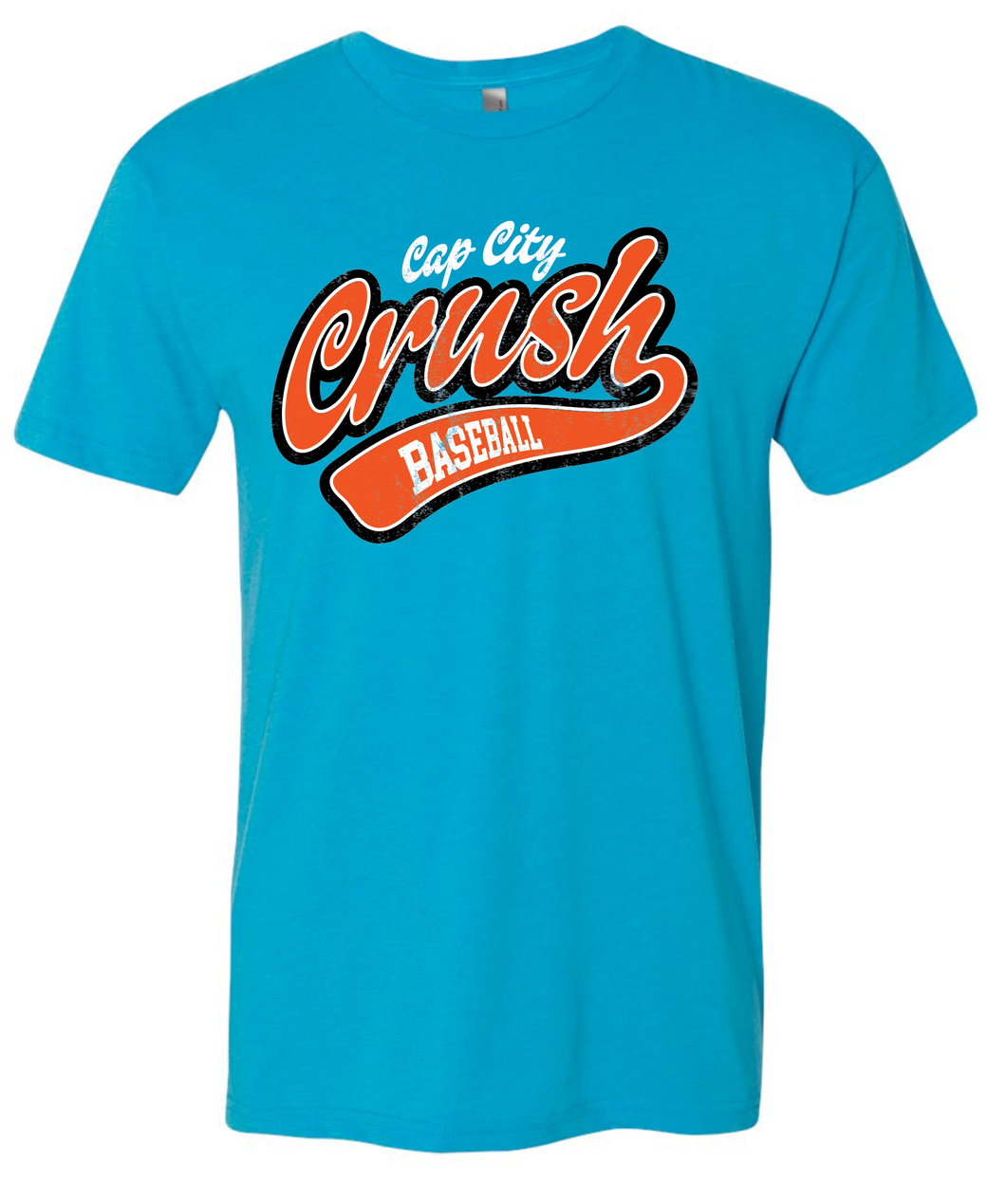 CAP CITY CRUSH SCRIPT BLUE TEE