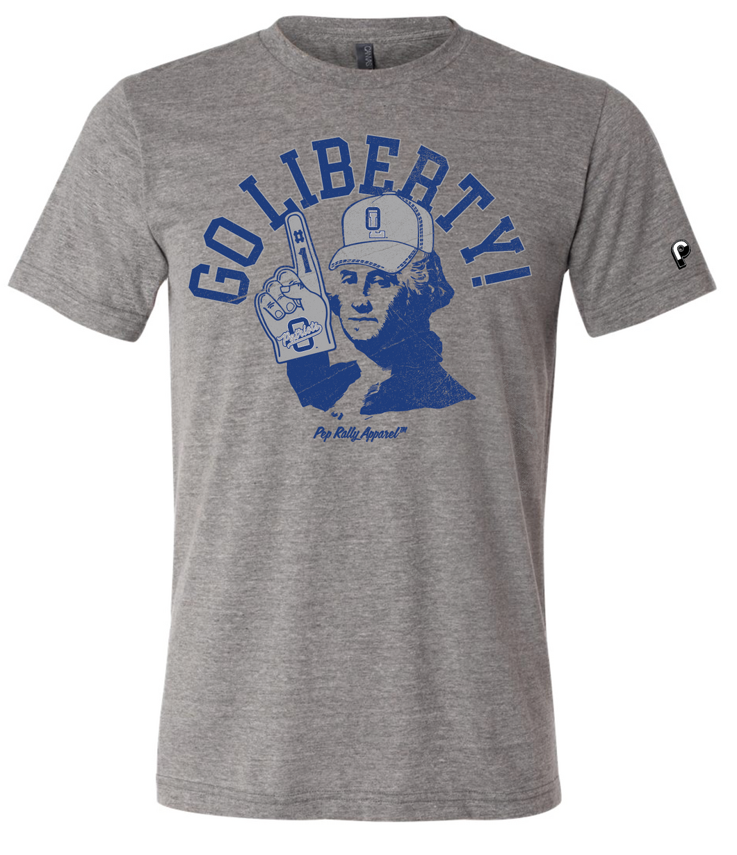 GO LIBERTY GRAY TEE