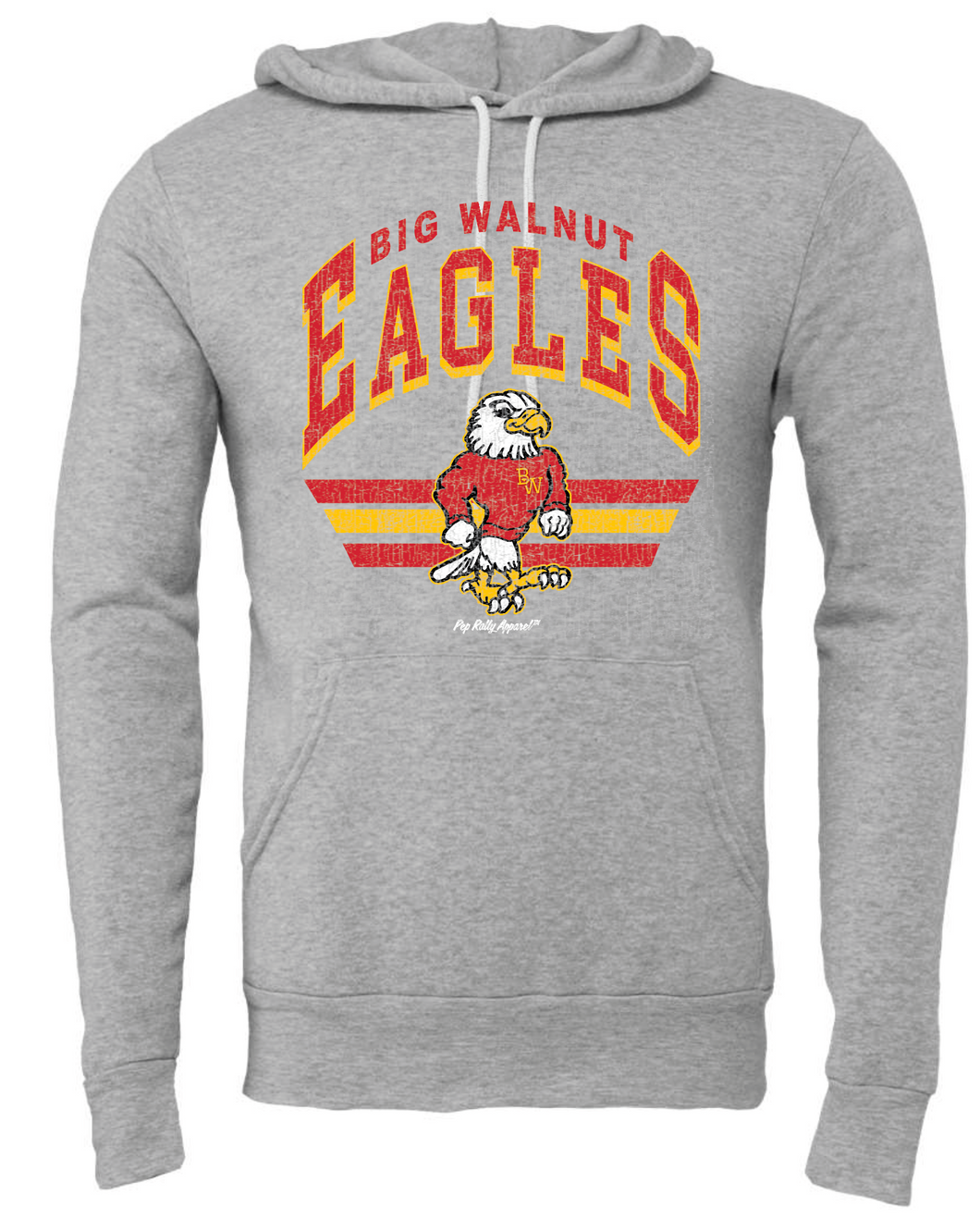 BIG WALNUT EAGLES GRAY HOODIE