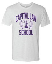 Load image into Gallery viewer, CAPITAL LAW SCHOOL JUSTICE SEAL HEATHER WHITE TRIBLEND
