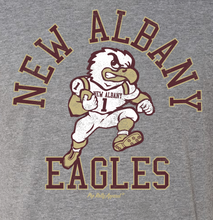 Load image into Gallery viewer, NEW ALBANY FOOTBALL RETRO EAGLE GRAY TEE
