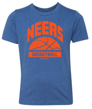 Load image into Gallery viewer, NEERS BASKETBALL BLUE TEE
