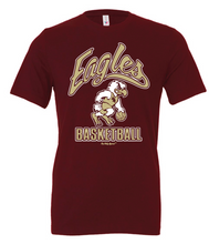 Load image into Gallery viewer, EAGLES BASKETBALL MAROON TRIBLEND TEE
