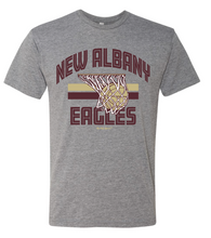 Load image into Gallery viewer, NEW ALBANY BASKETBALL GRAY TRIBLEND TEE
