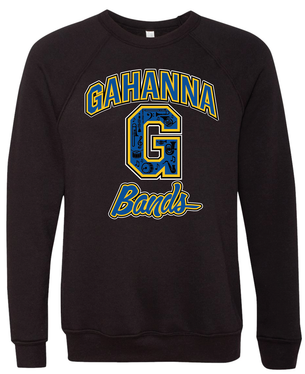 GAHANNA BANDS BLACK CREW SWEATSHIRT