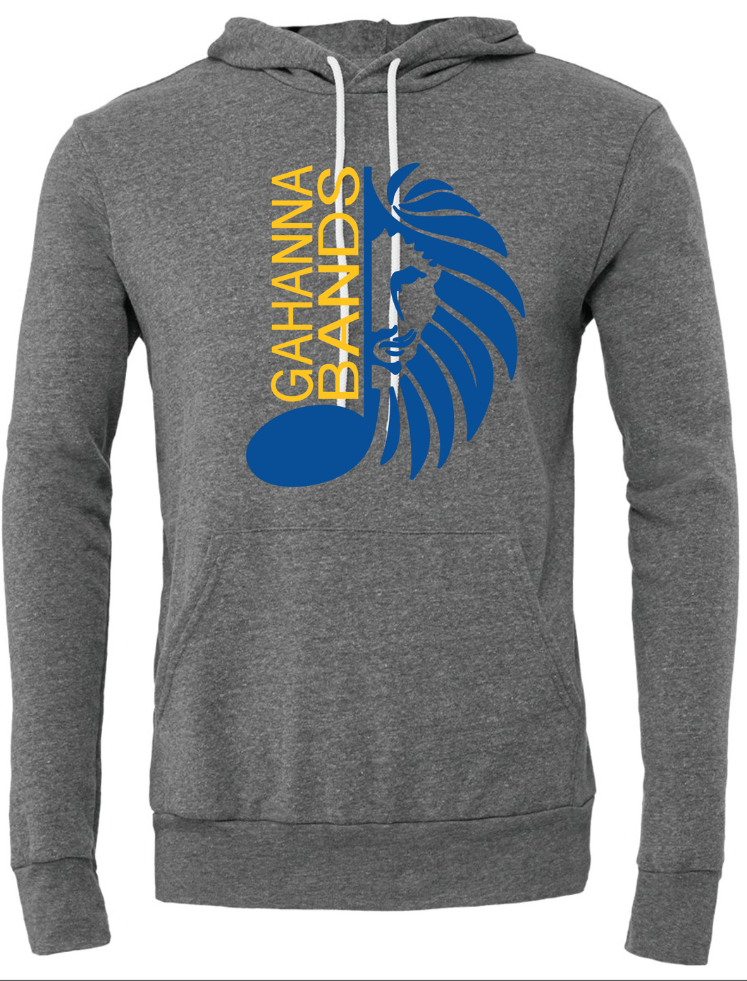 GAHANNA BANDS GRAY HEATHER HOODIE