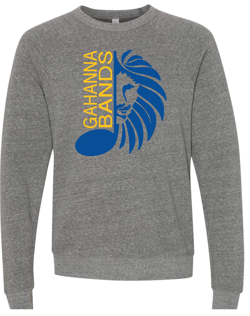 GAHANNA BANDS GRAY HEATHER CREW SWEATSHIRT