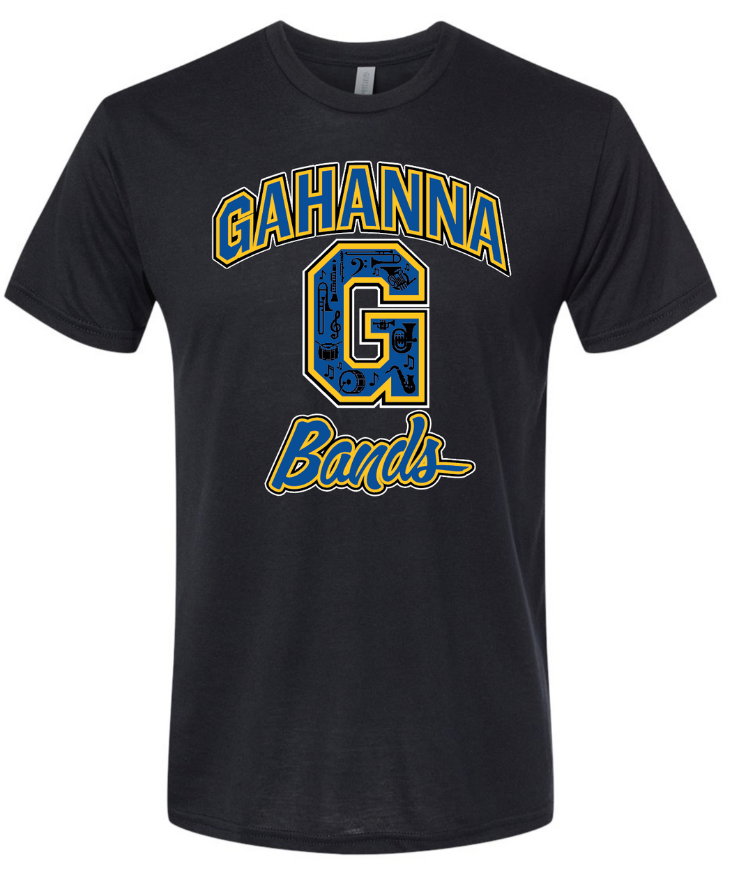 GAHANNA BANDS BLACK TEE