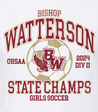 Load image into Gallery viewer, BW GIRLS SOCCER STATE CHAMPS WHITE LONG SLEEVE TEE
