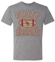 Load image into Gallery viewer, BISHOP WATTERSON FOOTBALL STATE CHAMPS GRAY TEE (PRESALE THRU 12/23 ITEMS WILL DELIVER IN JANUARY)
