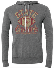 Load image into Gallery viewer, BISHOP WATTERSON FOOTBALL STATE CHAMPS GRAY HOODIE (PRESALE THRU 12/23 ITEMS WILL DELIVER IN JANUARY)
