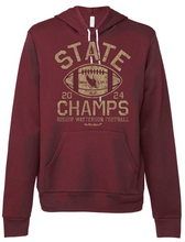 Load image into Gallery viewer, BISHOP WATTERSON FOOTBALL STATE CHAMPS MAROON HOODIE (PRESALE THRU 12/23 ITEMS WILL DELIVER IN JANUARY)
