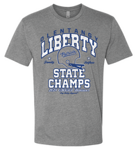 Load image into Gallery viewer, OLENTANGY LIBERTY FOOTBALL STATE CHAMP GRAY TEE (PRESALE)
