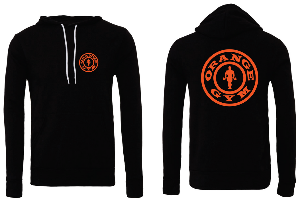 ORANGE GYM HOODIE