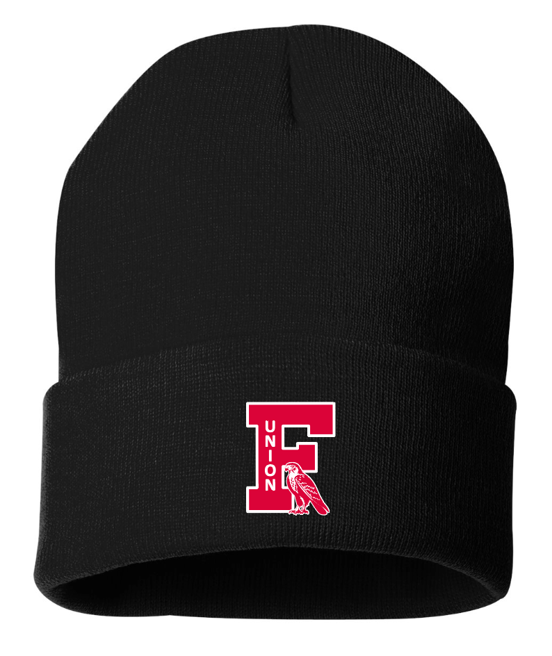 BLOCK F EMBROIDERED WINTER BEANIE