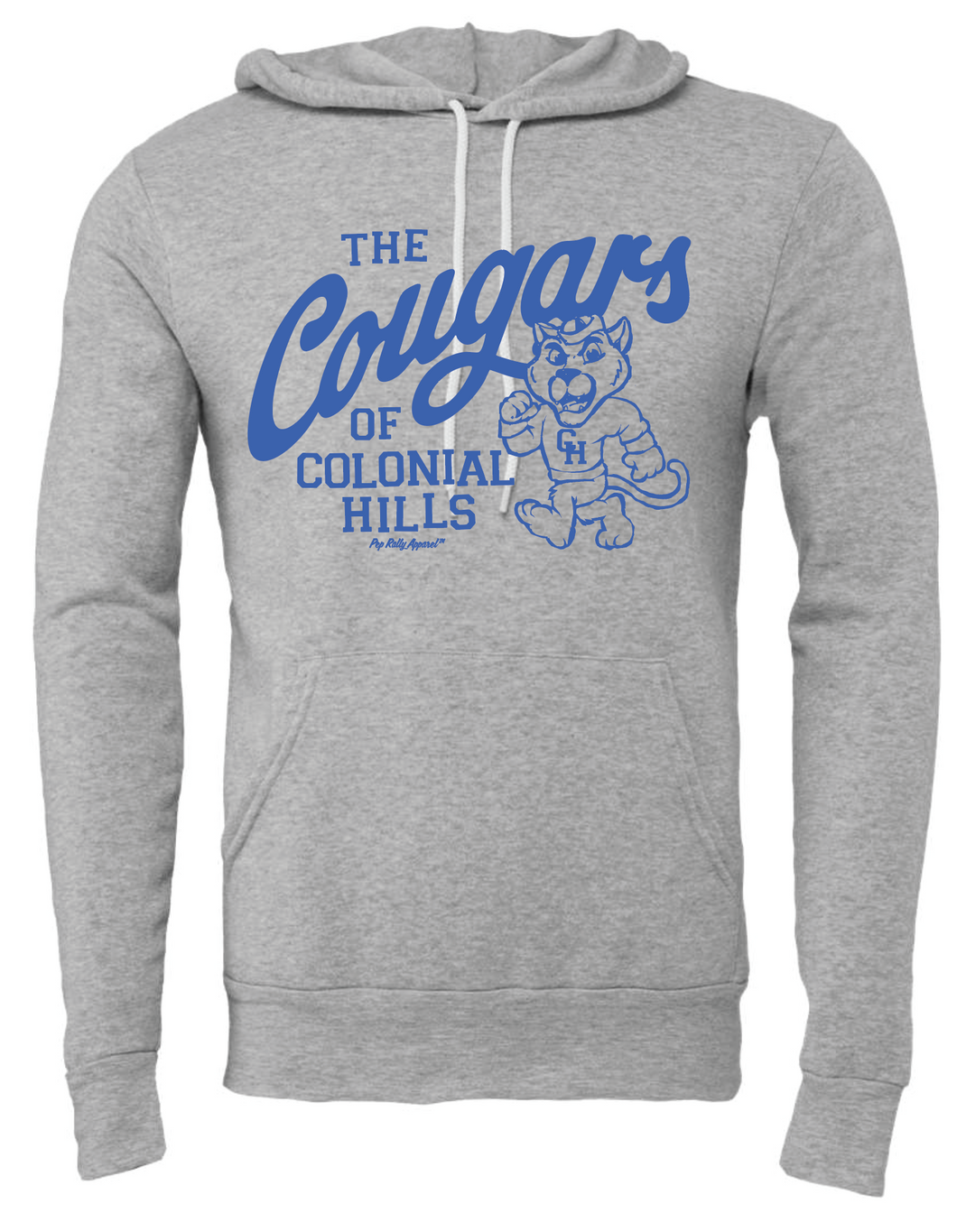 COLONIAL HILLS GRAY HOODIE
