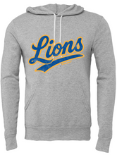 Load image into Gallery viewer, SCRIPT LIONS GRAY HOODIE
