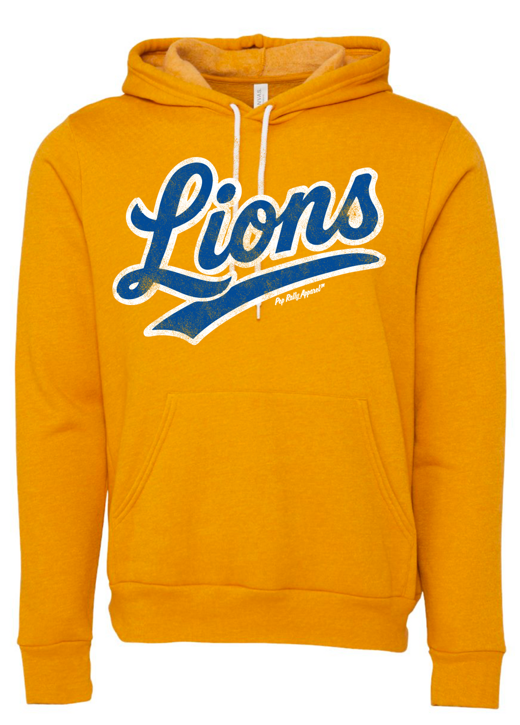 SCRIPT LIONS MUSTARD GOLD HOODIE
