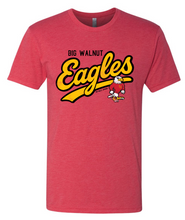 Load image into Gallery viewer, SCRIPT EAGLES RED TEE
