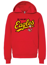 Load image into Gallery viewer, SCRIPT EAGLES RED HOODIE
