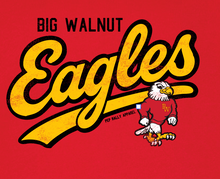Load image into Gallery viewer, SCRIPT EAGLES RED HOODIE
