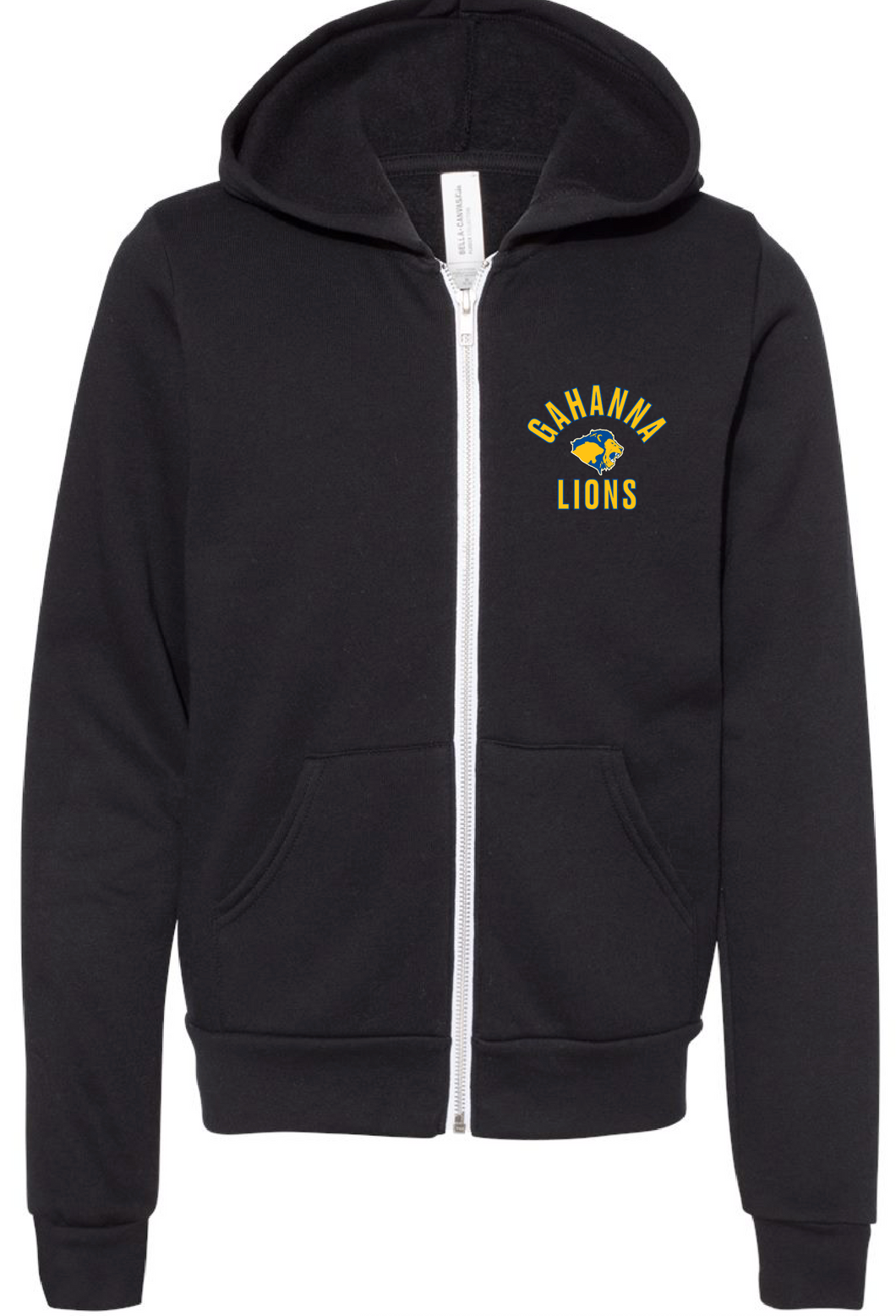 GAHANNA LIONS BLACK ZIP UP (YOUTH)