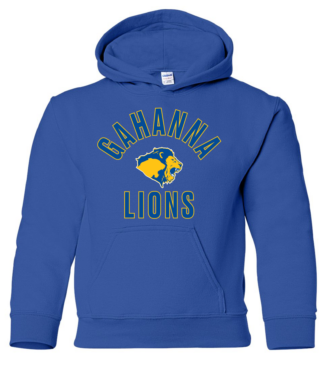 GAHANNA LIONS BLUE HOODIE (YOUTH)