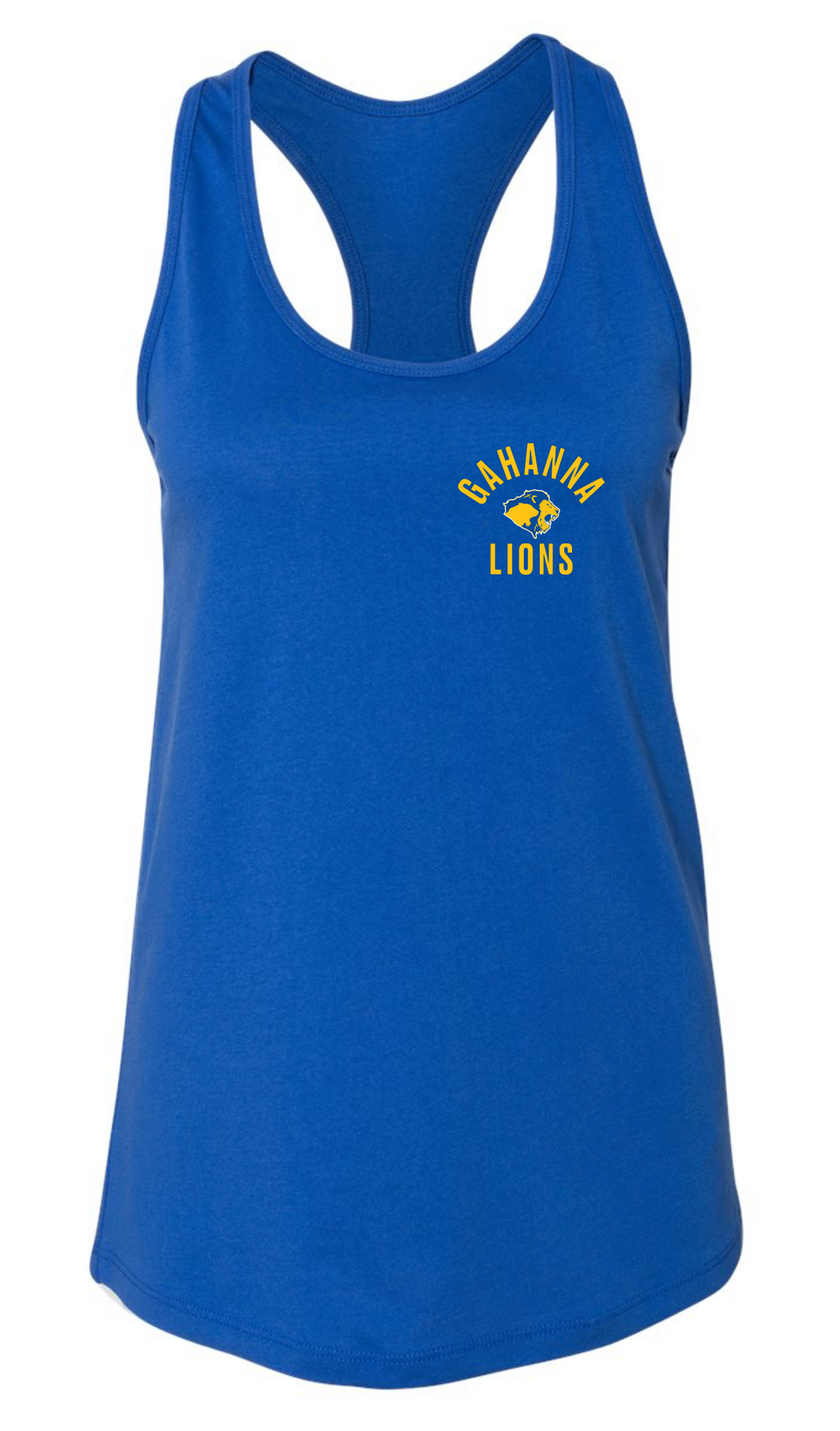 WOMENS RACERBACK TANK GAHANNA LIONS
